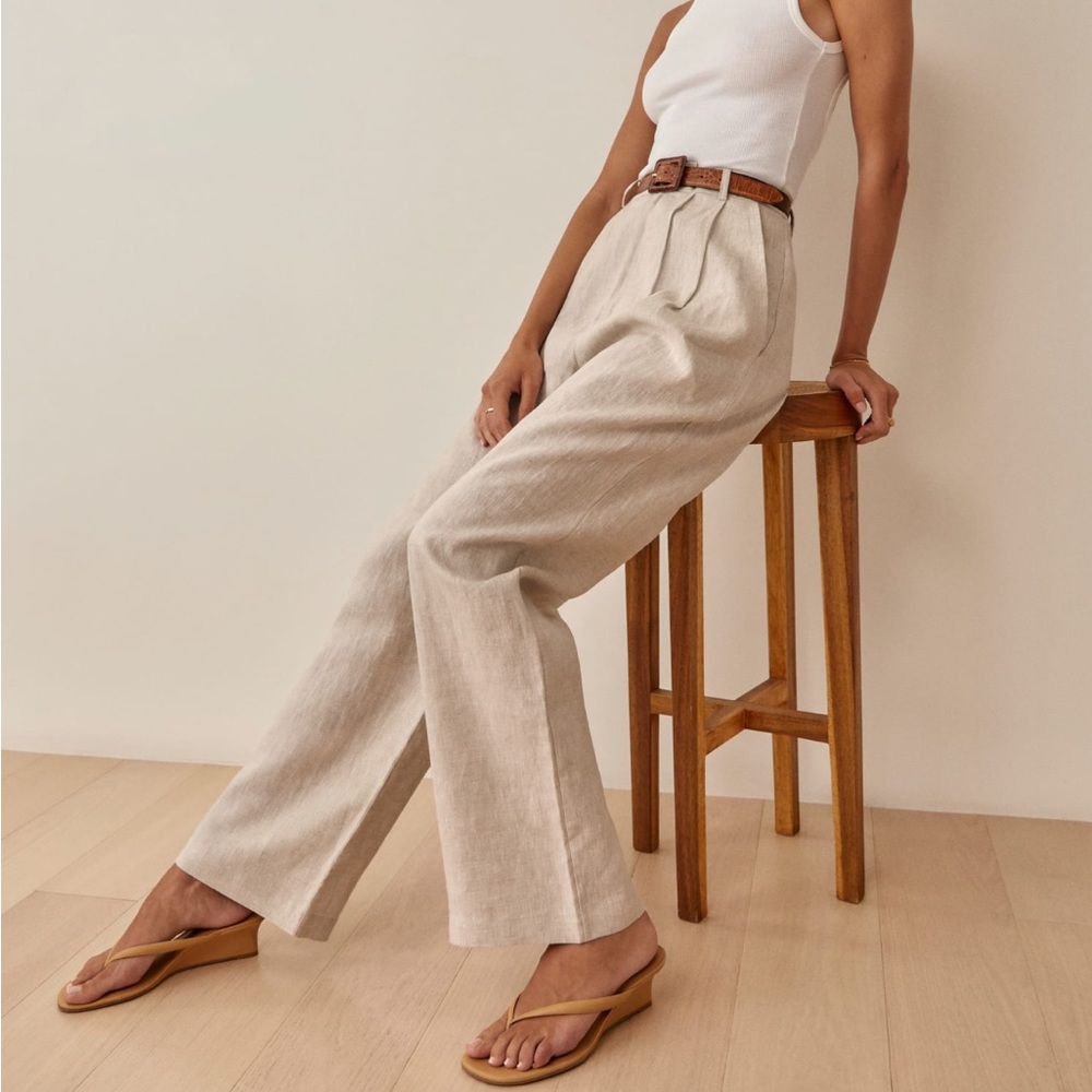 Reformation Vesta Pant Oatmeal